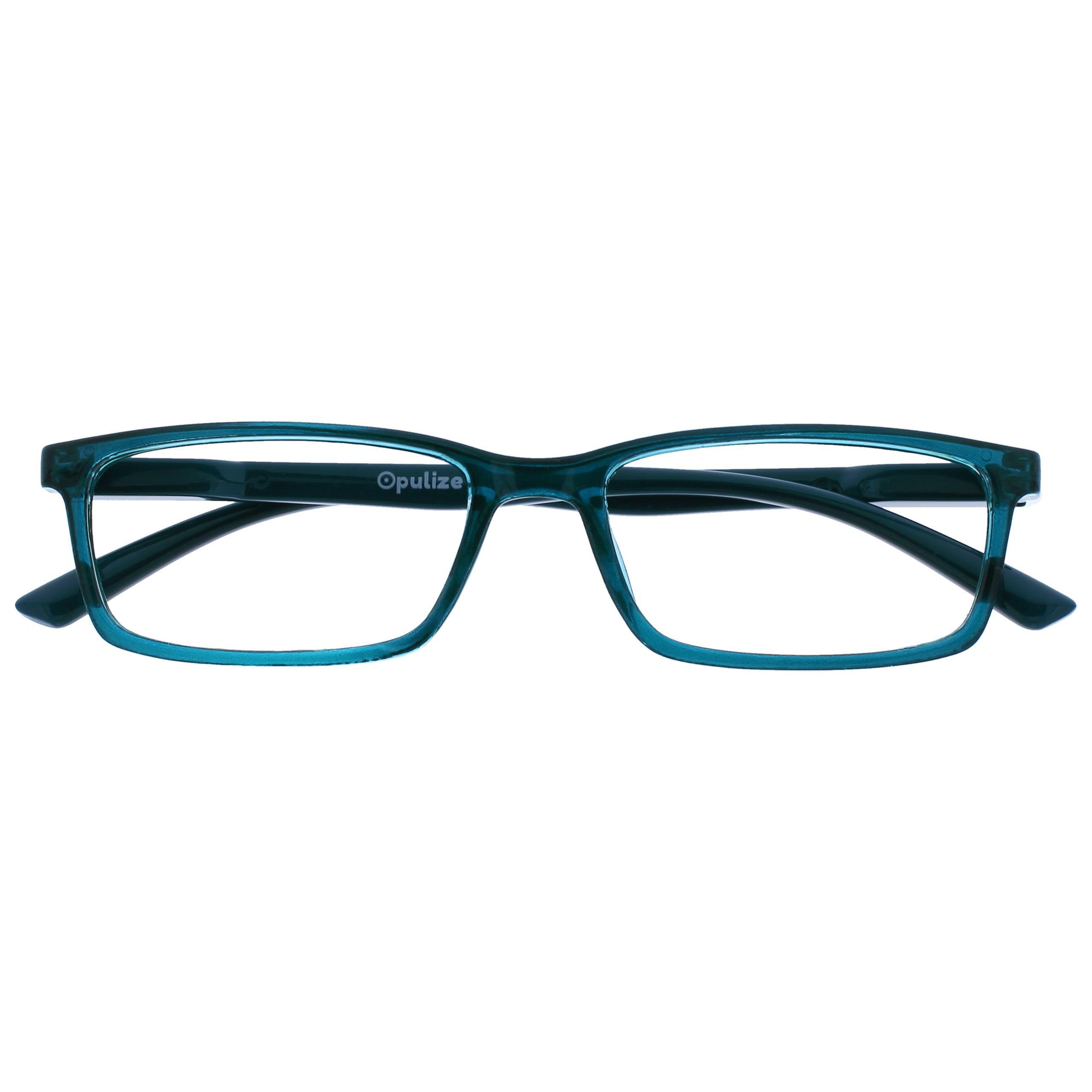 OPULIZE See Gafas Lectura Filtro Luz Azul x3 Estrecha Bisagras de Resorte Mejoran Sueño Reducen Dolor de Cabeza Ordenador Videojuegos Antirreflejante Azul Morado Turquesa Hombre Mujer BBB9-35Q +2.00 — view 12