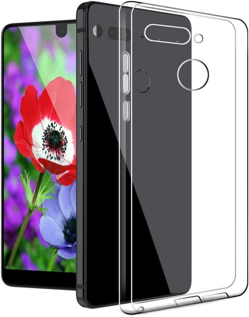 Essential PH-1 Case, The Essential Phone Skin, Essential Phone Clear Cases, Essential Cell Phone Accessories, Essential PH1 Phone Protector Protection Cover Protective Bumper (Clear)