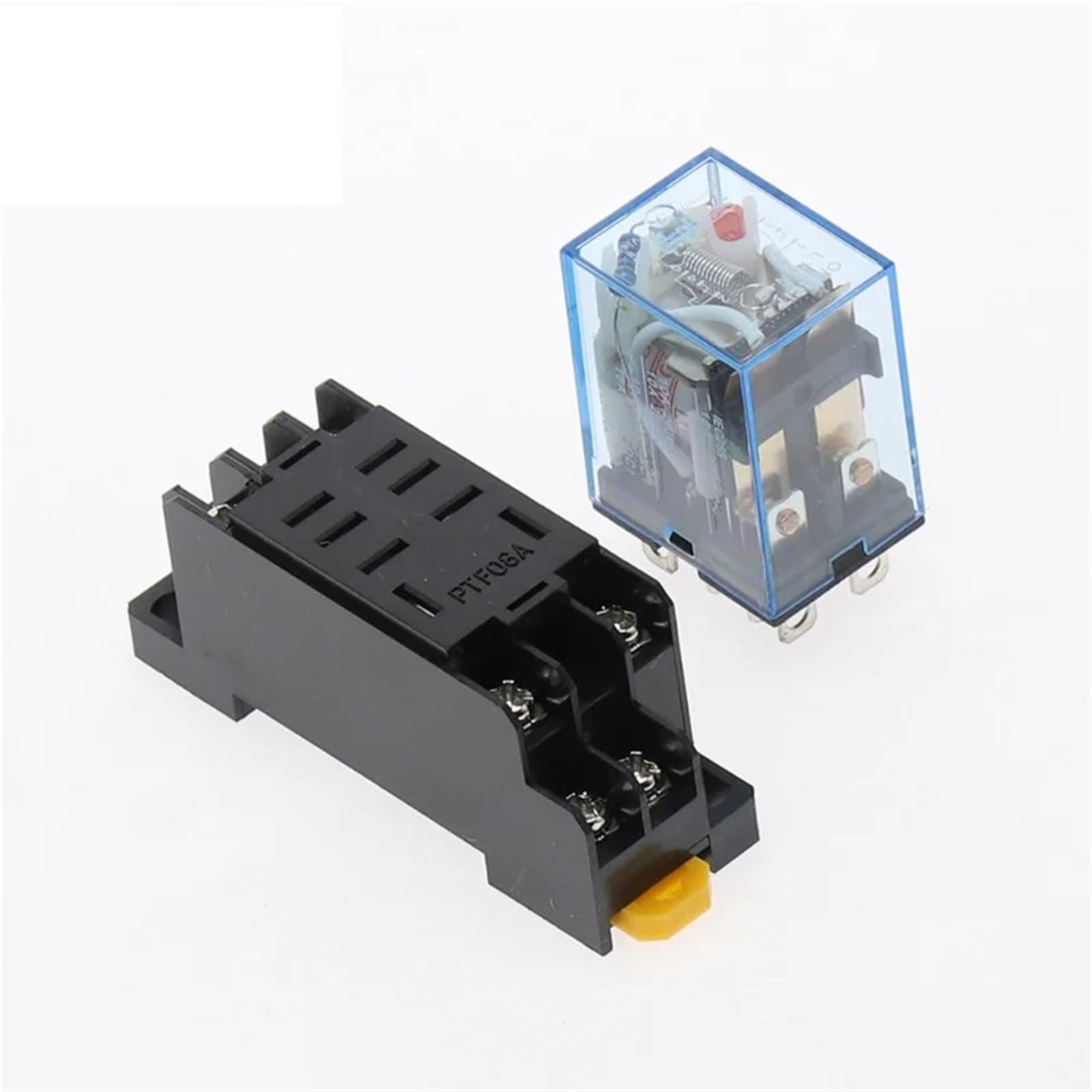 Relé de potencia de bobina de 8 pines, 220/240 V CA, 10 A, LY2NJ, HH62P, HHC68A-2Z, con base de zócalo(AC 110V)