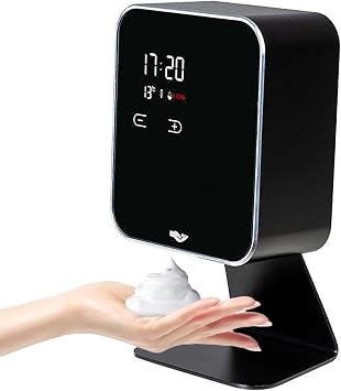 Electric Foam Soap Dispenser, 480ml Automatic Touchless Soap Dispenser with Full LCD Display, 3 Liquid Discharge Modes, Type C Charging/Battery Powered, for Bathroom, Kitchen, Hotel