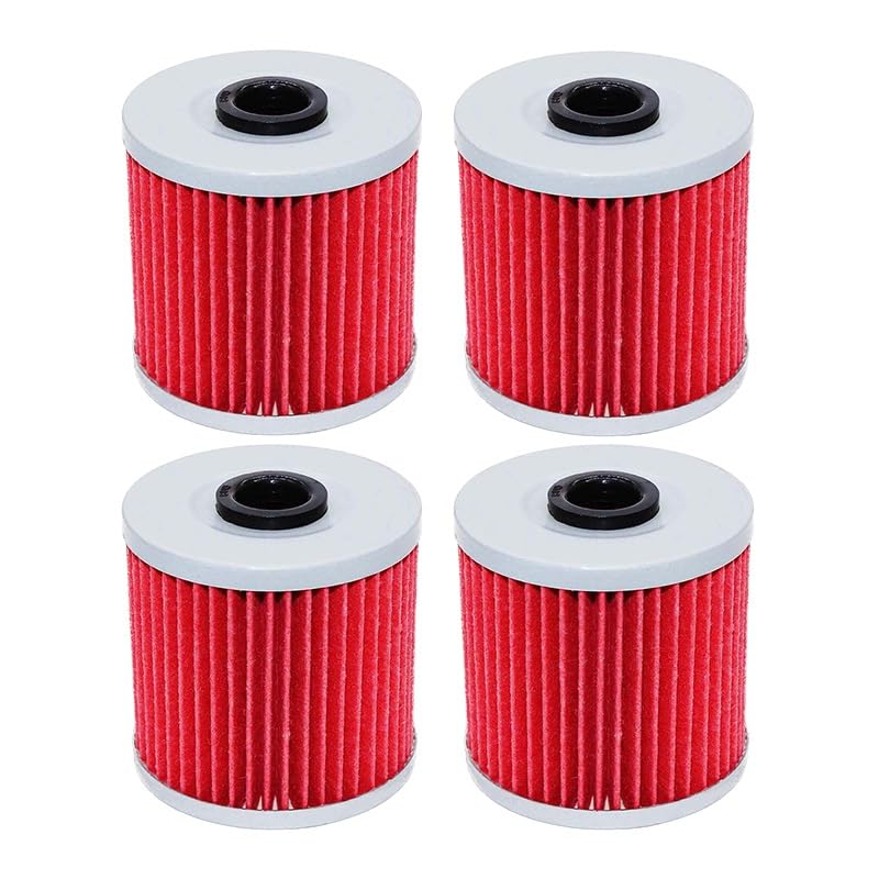 Części do motocykli 1/2/4 sztuk motocykl filtr oleju dla KL250 KL650 KLR250 KLR600 KLR650 KLR 650 KLX650 KLX650R KLX 650 KLX 650 1977-2016(4 pieces Red)
