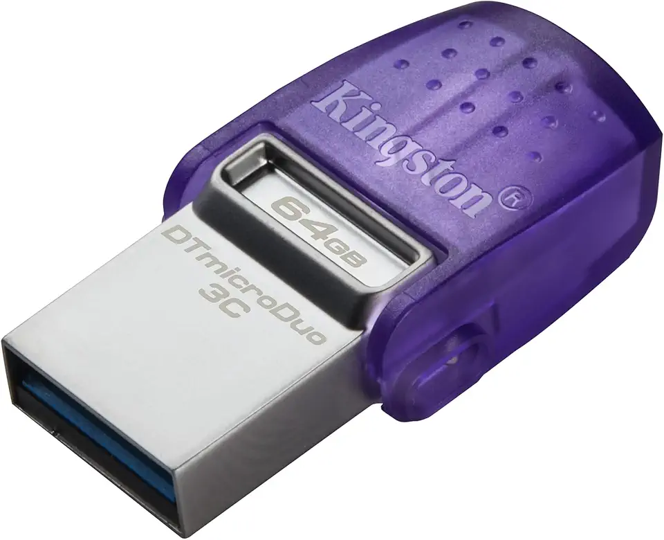 Pen Drive Kingston DataTraveler MicroDuo 64GB USB 3.2 (Tipo C e Tipo A)
