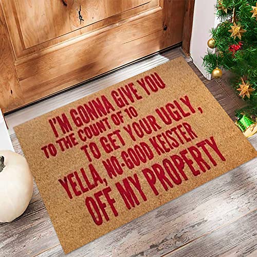 Tunkence Coir And Rubber Entryway Welcome Doormat Fun Door Mat Welcome Entrance Slip Indoor Door Mat For Front Door/Bathroom/Garden/Kitchen For Home Indoor Farmhouse Funny Kitchen Rugs Patio 16X24Inch #TOP1
