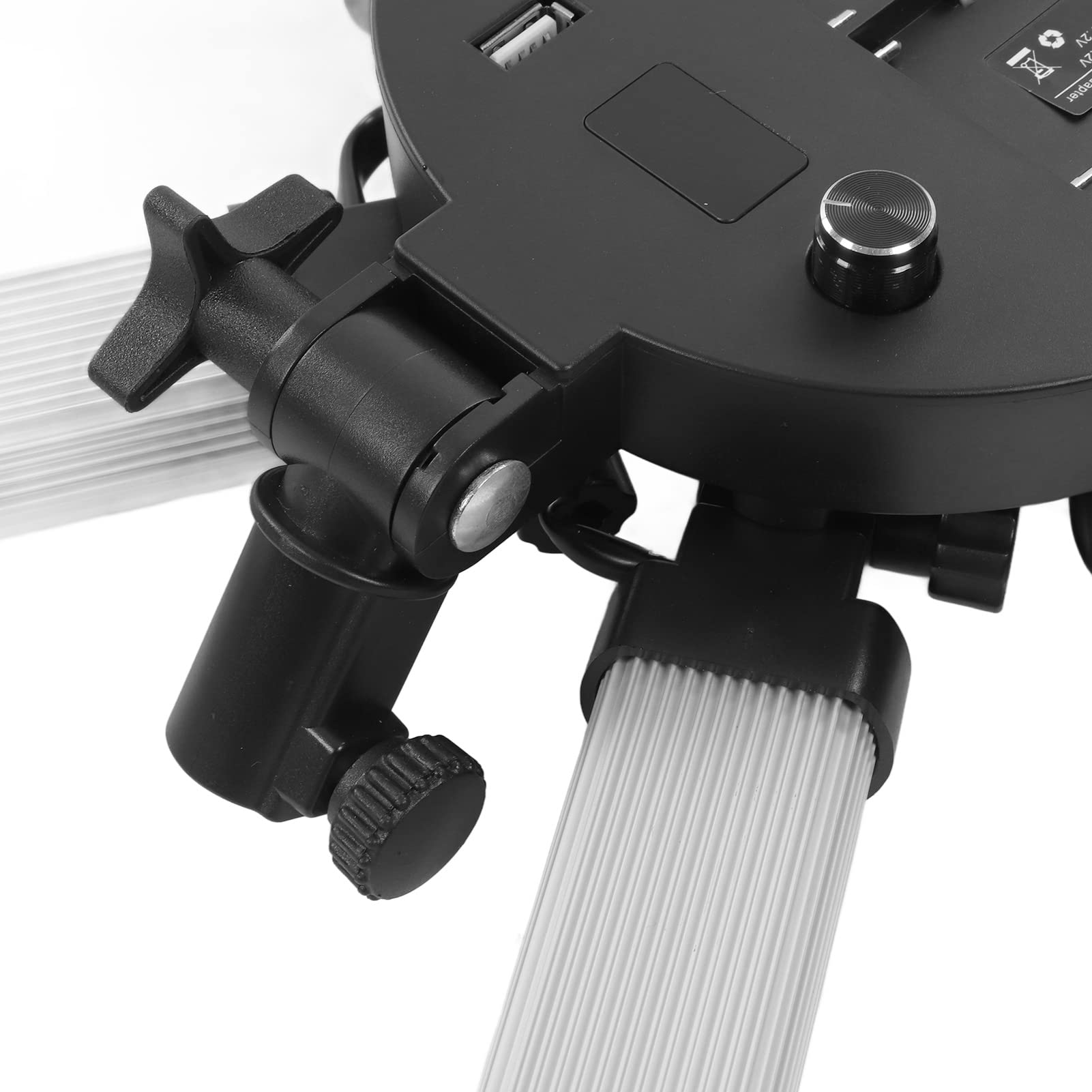 LED-Videoleuchte, 54W 420 LED abnehmbare Lichtleiste 3200K-5600K Farbtemperatur LED-Ringlicht Weißes Licht Warmes Licht Fotografische Beleuchtung mit Telefonständer