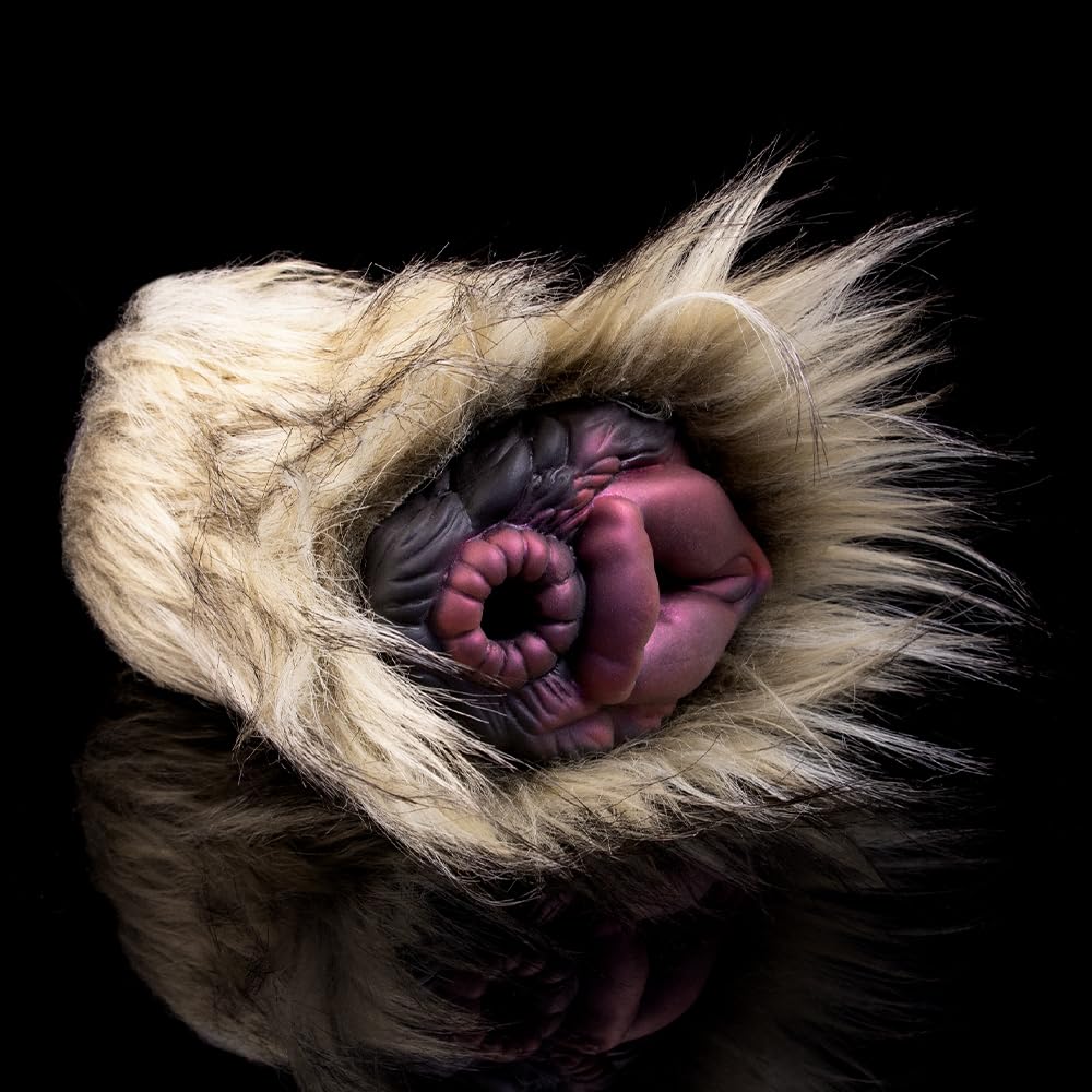 573g 2 in 1 Realistische Masturbator Sex spielzeug mit Plüsch Alien Tier Hund Vagina Masturbator Cup Monster Realistisch Groß 3D Silikon Vagina Klitoris Anal Sexspielzeug Masturbieren für Männer