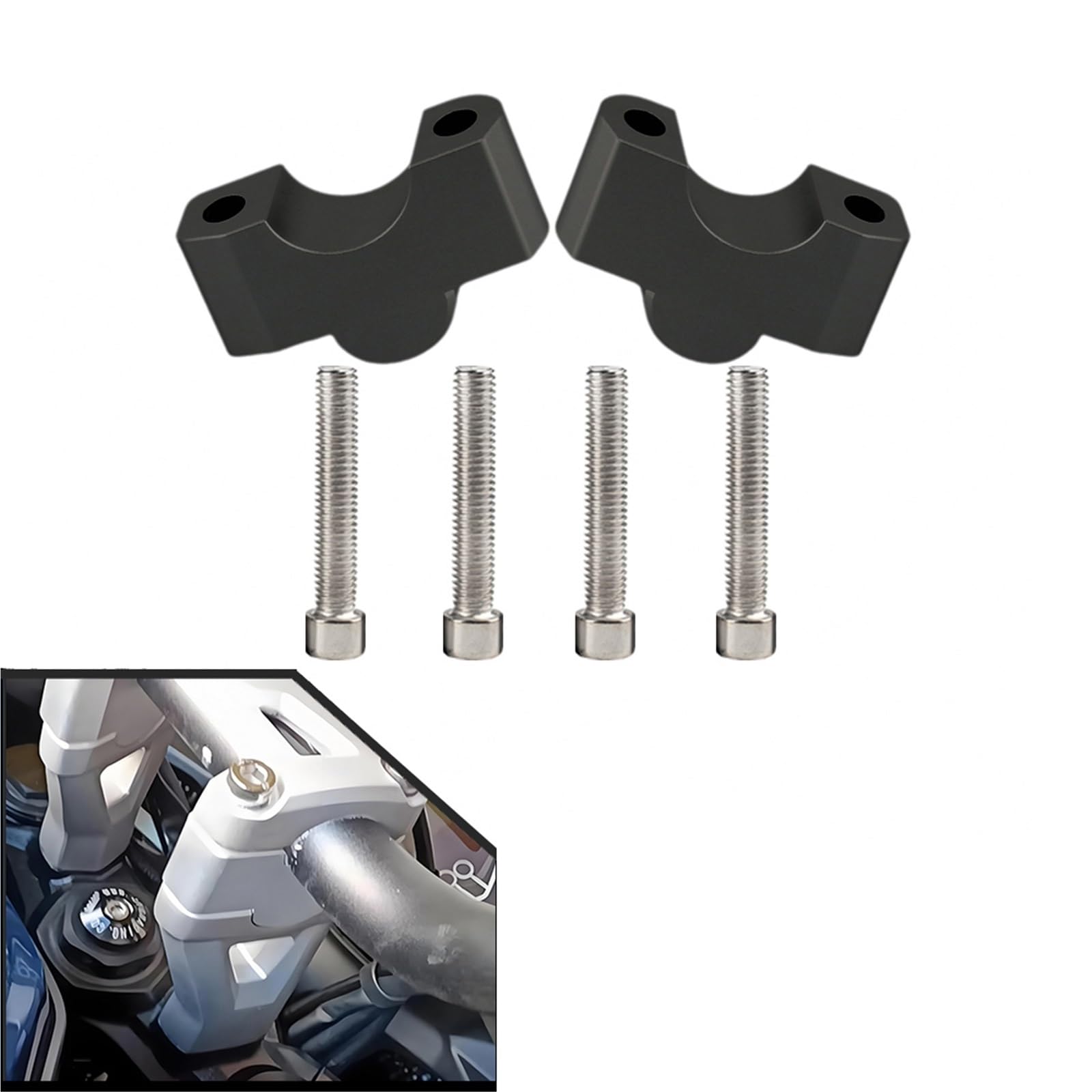 Per Triumph Tiger 660 Sport 2022-2024 Riser Manubrio Moto Da 30 Mm Migliorano Il Comfort E La Postura Di Guida Eretta