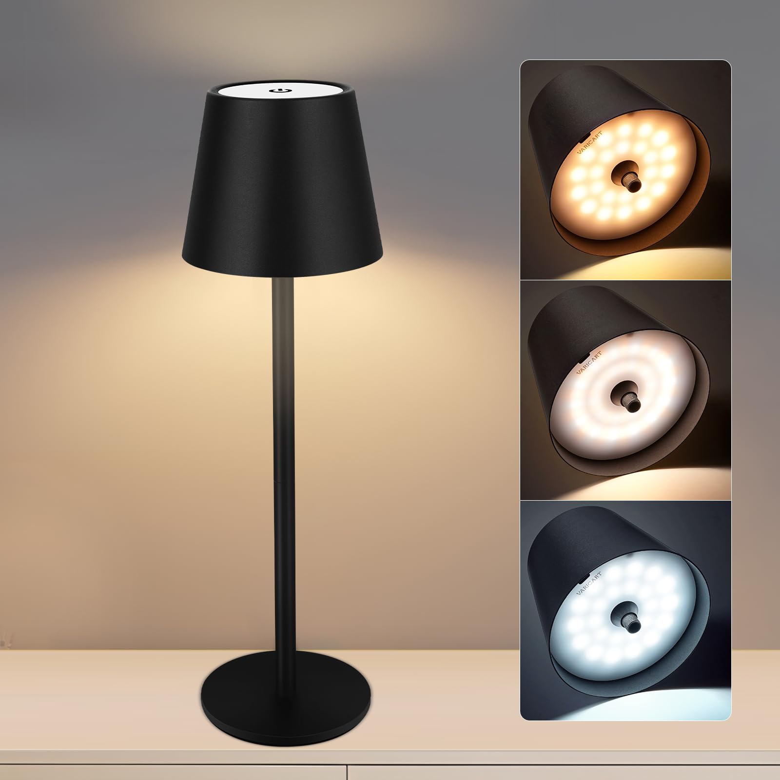 Lampe De Table D'extérieur Sans Fil LED Dord - Intensité Variable Et