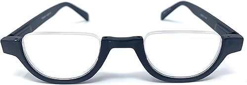 Incredible Bargains The Noble - Gafas de lectura de media luna semi-sin montura