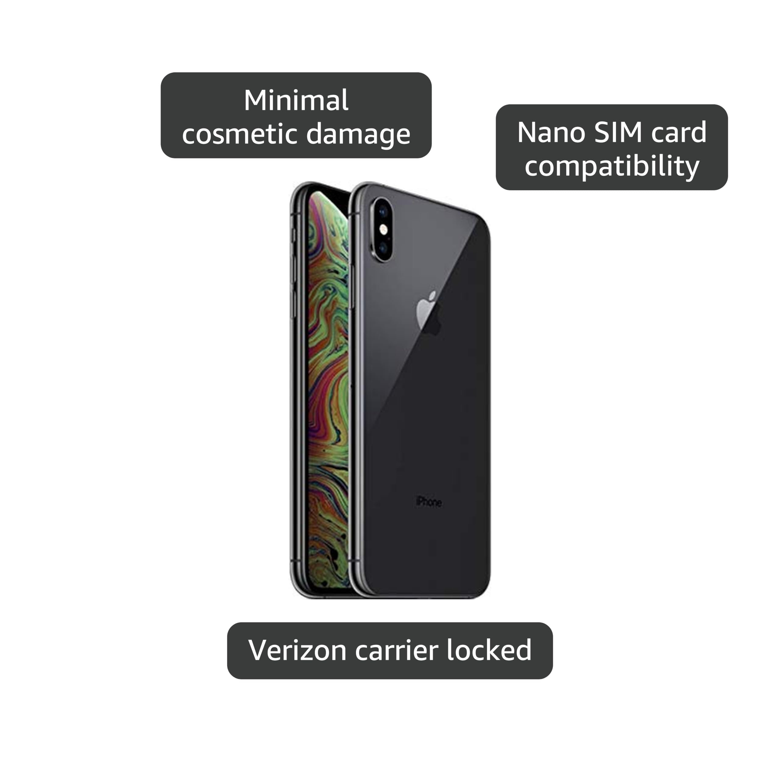 Amazon.com: Apple iPhone XS Max, US Version, 256GB, Space Gray Amazon.com: Apple iPhone XS Max, US Version, 256GB, Space Gray