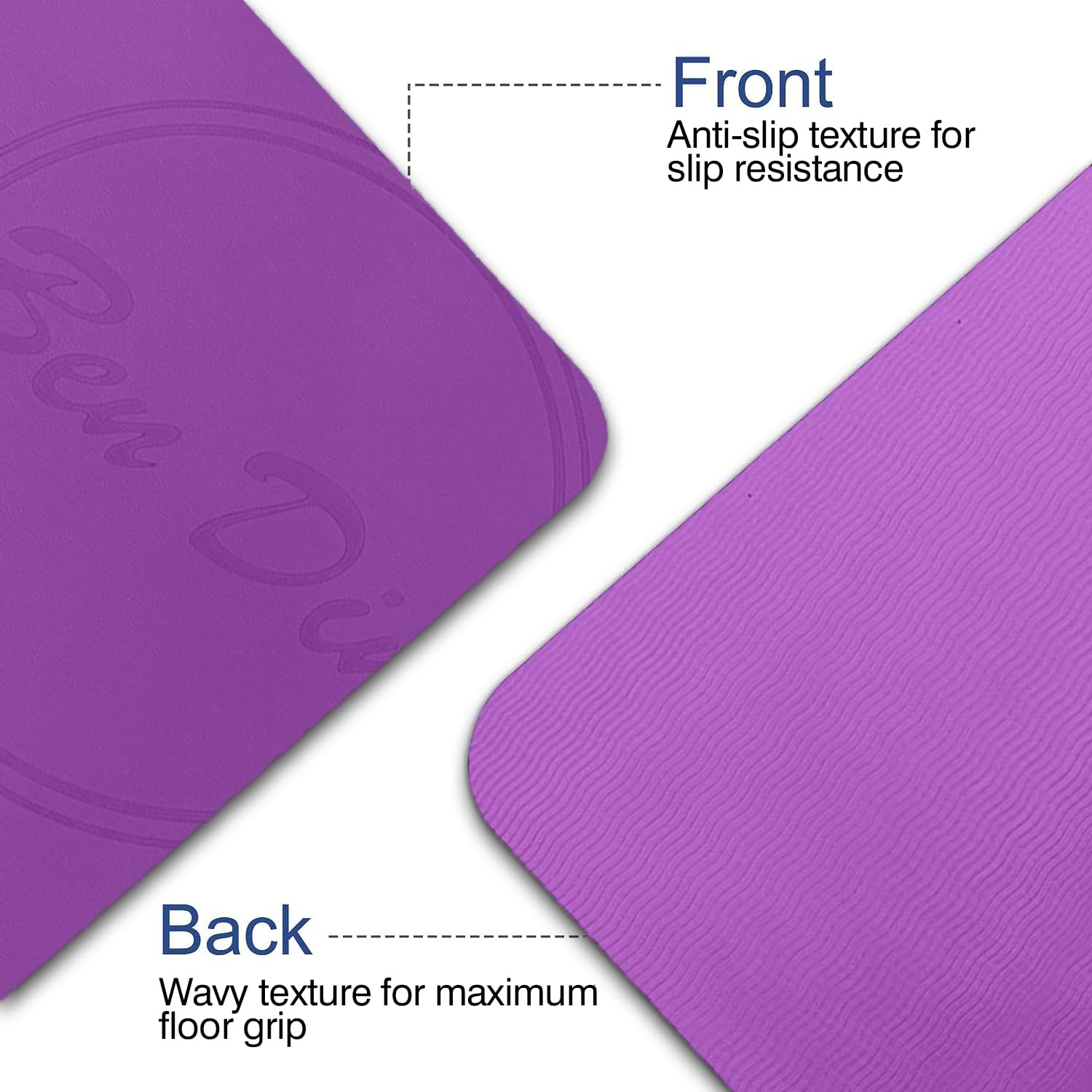 8mm Thick Yoga Mat for Men & Women - 72