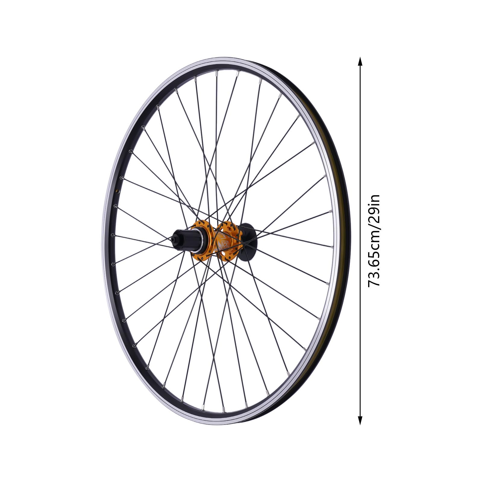 Par de ruedas MTB de 29 pulgadas de aluminio freno de disco, rueda de bicicleta de montaña 29 doble pared cubo dorado para All Mountain Enduro, rodamiento impermeable 4 rodamientos 100 135 mm