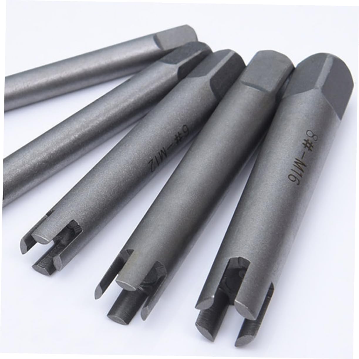 10pcs Alloy Screw Extractor Set Durable Extractors for Damaged Screws Easy Removal Tool with Carrying Box for Rusted and Bolts