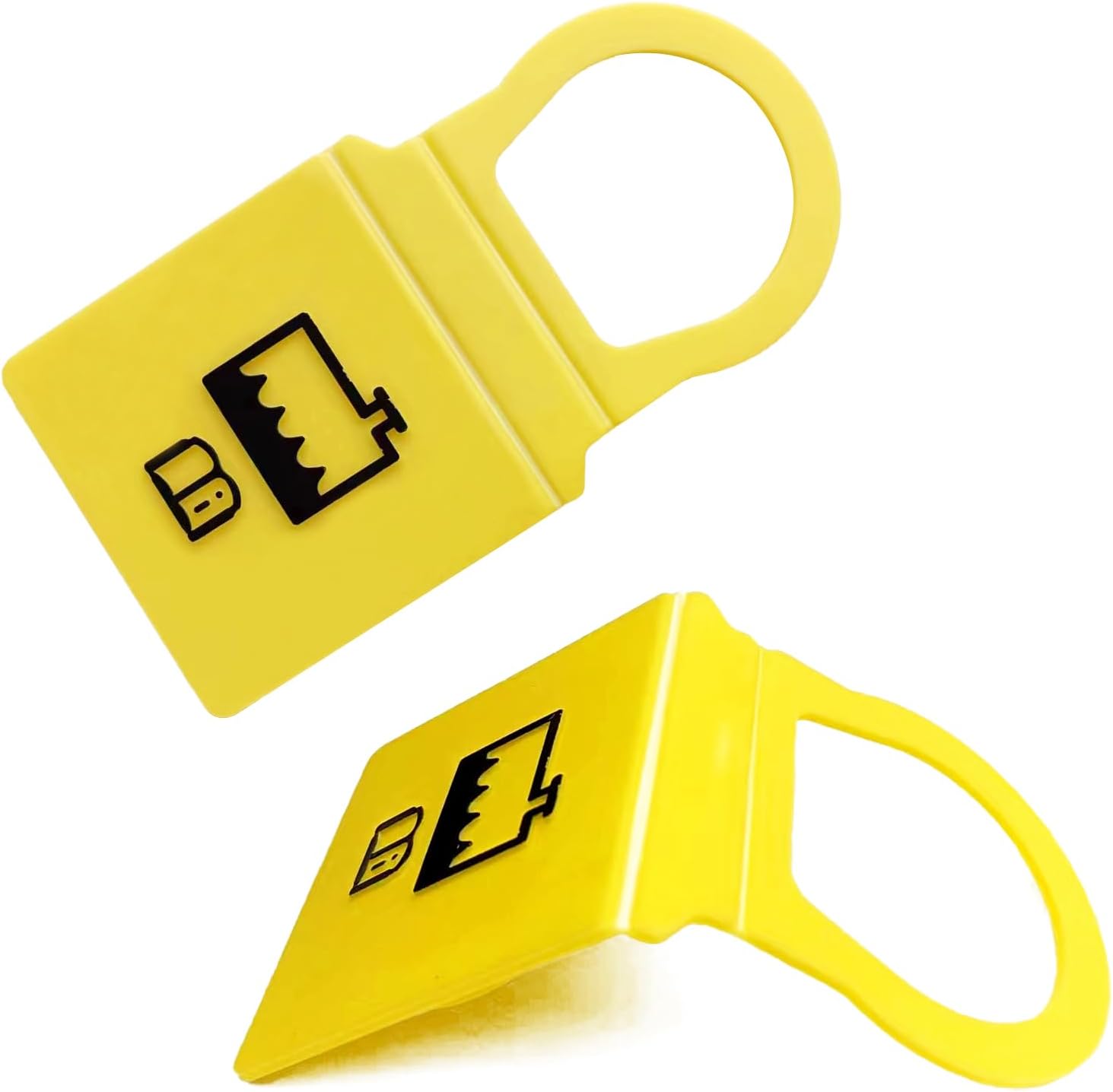 2 Pack Engine Coolant Reservoir Cap, Yellow Coolant Cap