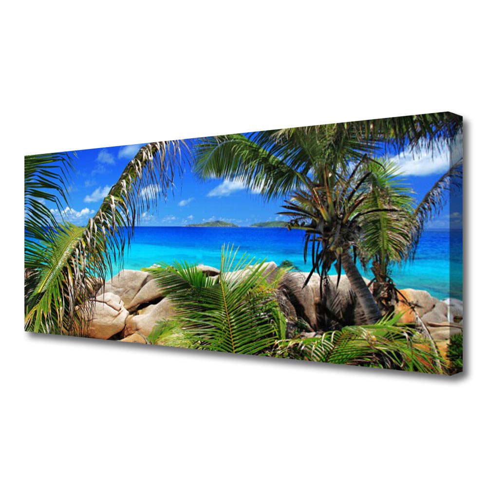 Tableau décoration murale moderne paysage rocheux Tulup toile 125x50cm