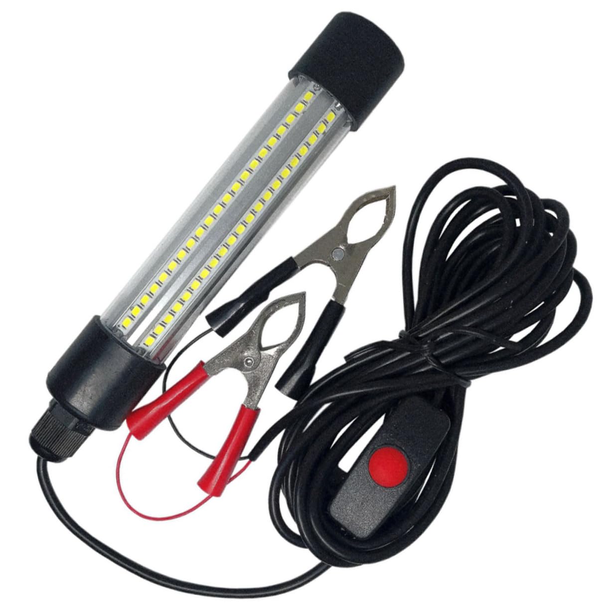 Happyyami 13W LED Underwater Fishing Light Deep Drop Fishing Light for Attracting Fish Submersible Fish Attracting LED Light Ideal for Freshwater and Ocean Use