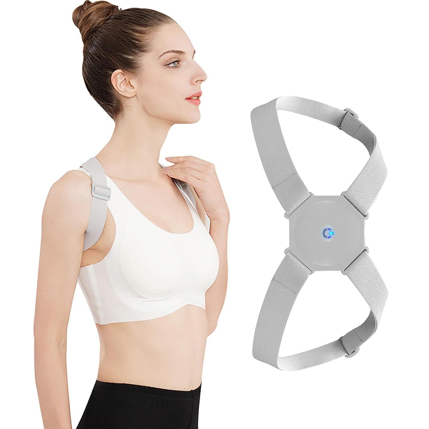 Ritmo Electric Posture Corrector Belt Adjustable Support Vibration Alert Pain Soreness Relief for Back Neck Shoulder Adult Kid (1 Pcs.) Ritmo Electric Posture Corrector Belt Adjustable Support Vibration Alert Pain Soreness Relief for Back Neck Shoulder Adult Kid (1 Pcs.)