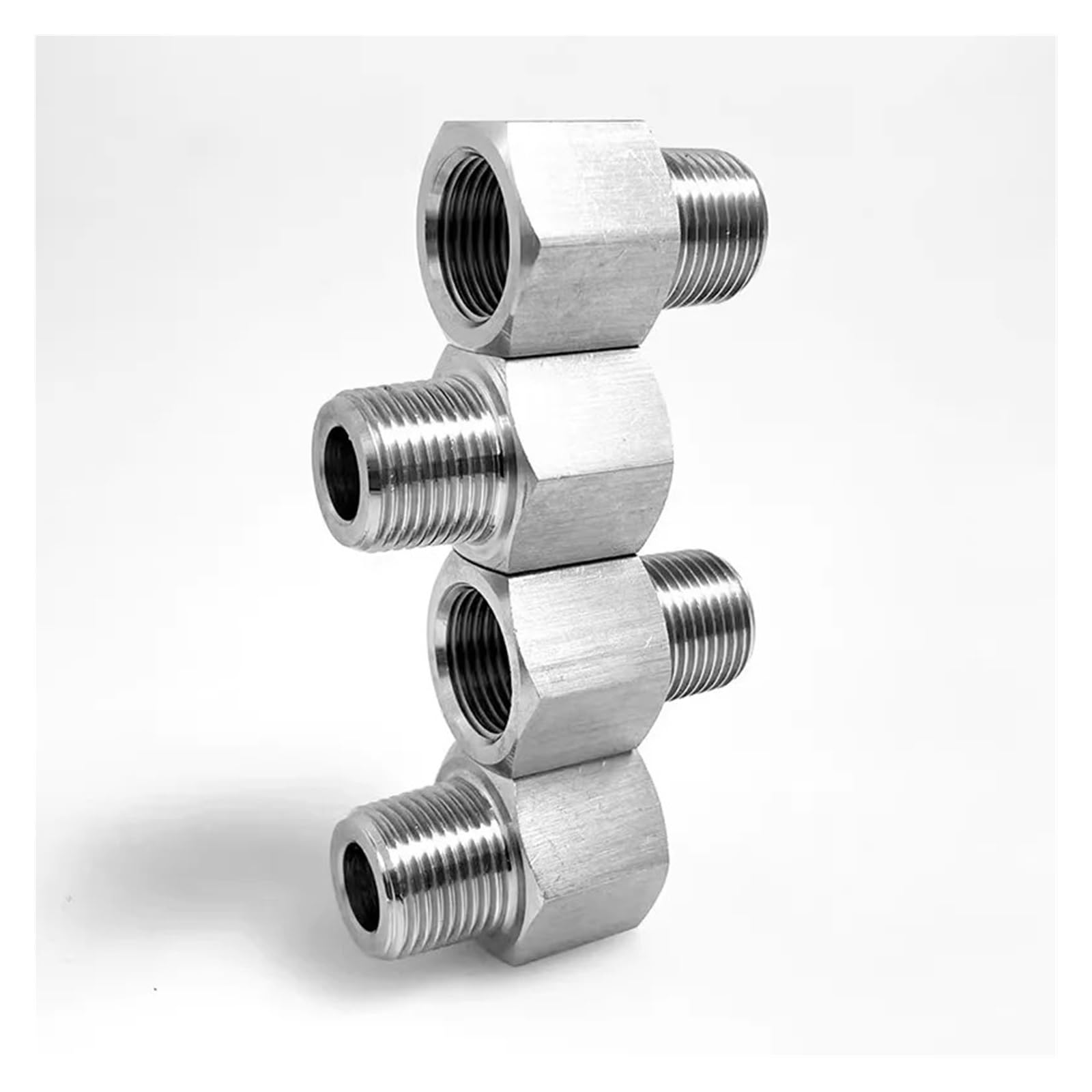 12 Uds M14 M16 hembra x M8 M10 M12 M14 M16 M18 M20 1/8 "1/4" 3/8 "1/2" macho BSP rosca de acero inoxidable accesorio de tubería de alta presión