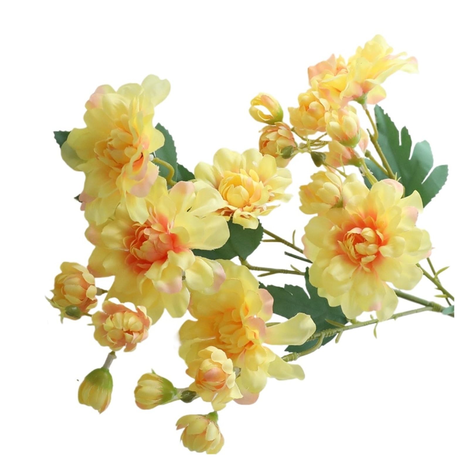HamPaesk 1pc Artificial Flowers Artificiales Fake Flower For Room Apartment Decor(Yellow)