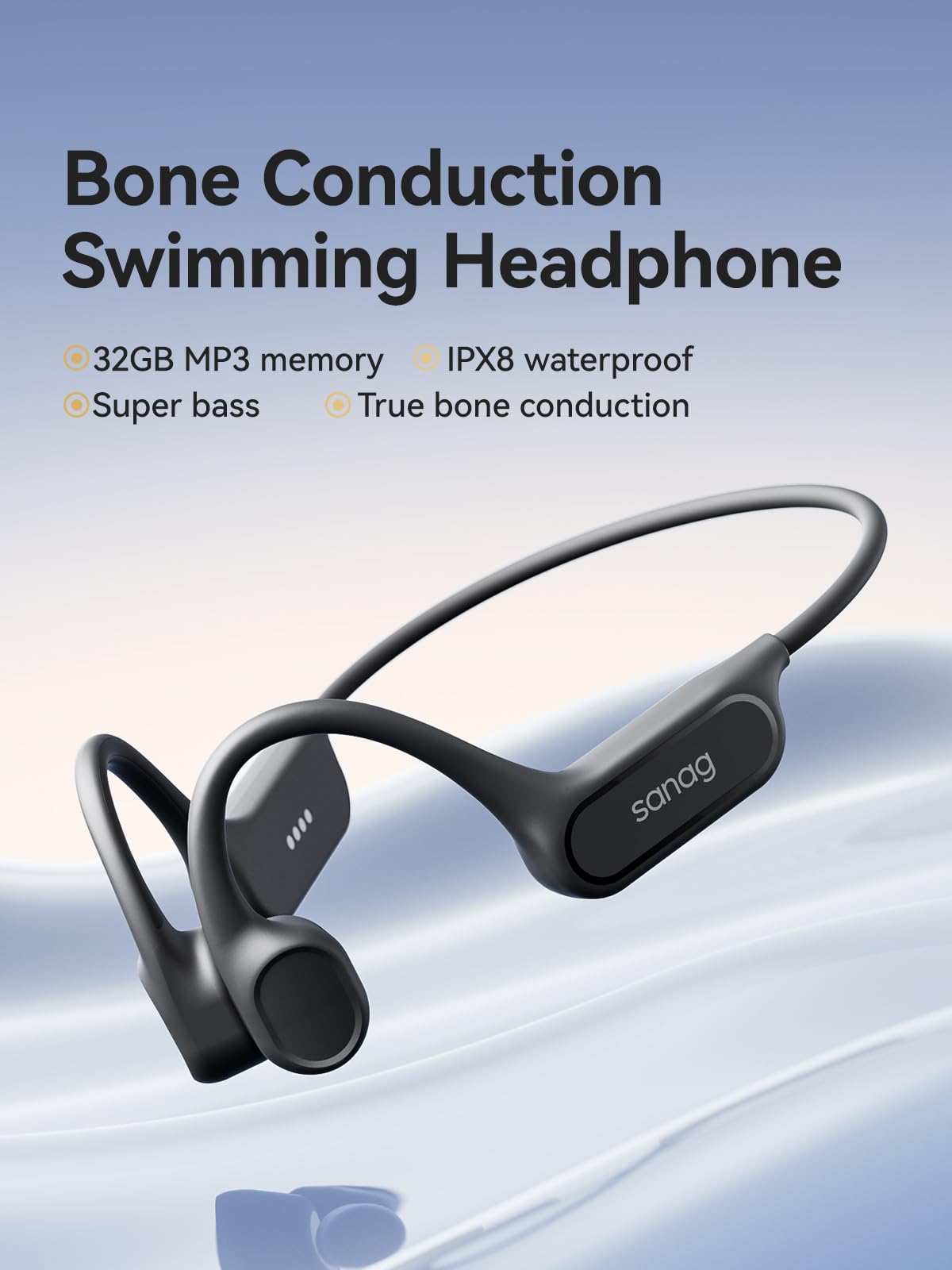 Amazon.com: Sanag B33S Bone Conduction Headphones Bluetooth 6.0