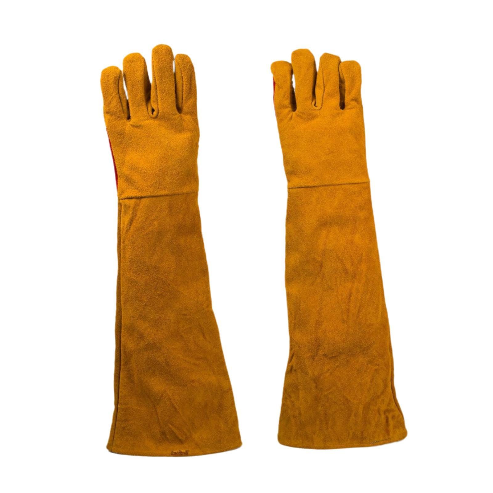 Gants de soudage manche longue 60cm la durabilité face aux agressions extérieures