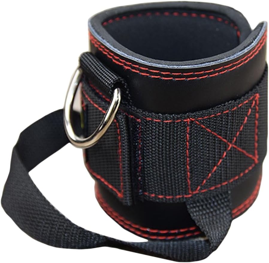 2Pc Fitness Workout Padded Cable-Machine Ankle Cuffs Resistance Bands Foot-Support Straps Attachment Hip Leg Training Equipment