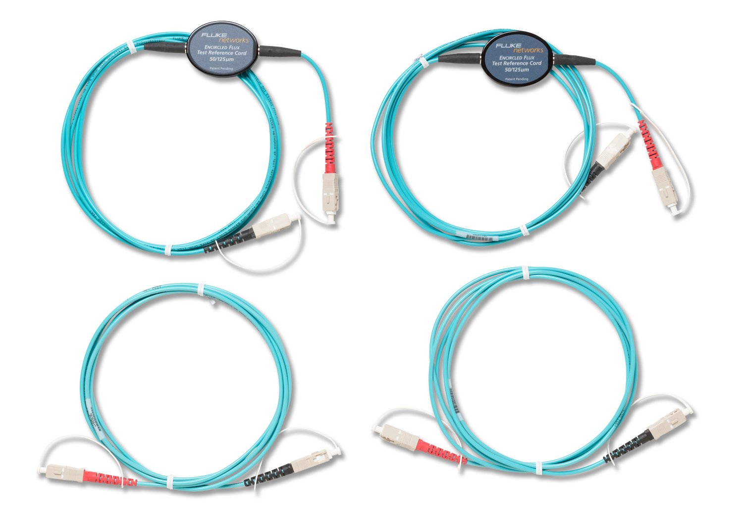 Fluke Networks MRC-50EFC-SCSCKIT Encircled Flux Compliant Test Reference Cord Kit for Testing 50 µm SC Terminated Fibers