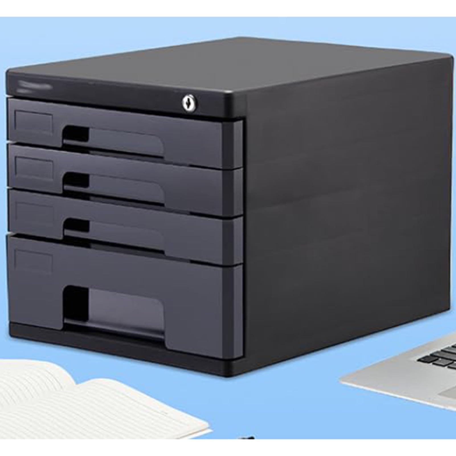Schedario chiudibile a chiave per ufficio e casa Secure Document nizat Solut Slish per documenti e file e design salvaspazio