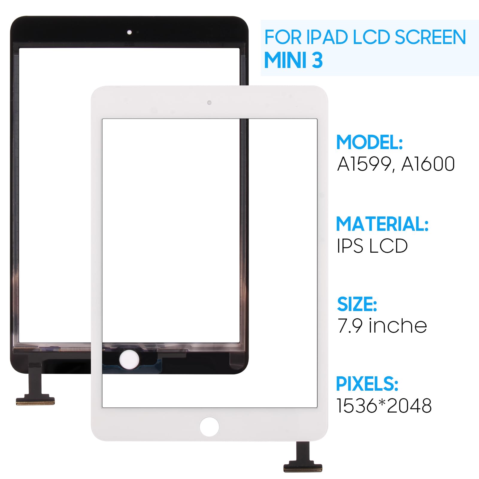 Amazon.co.jp: A-MIND for iPad mini 3 交換修理用タッチパネル 