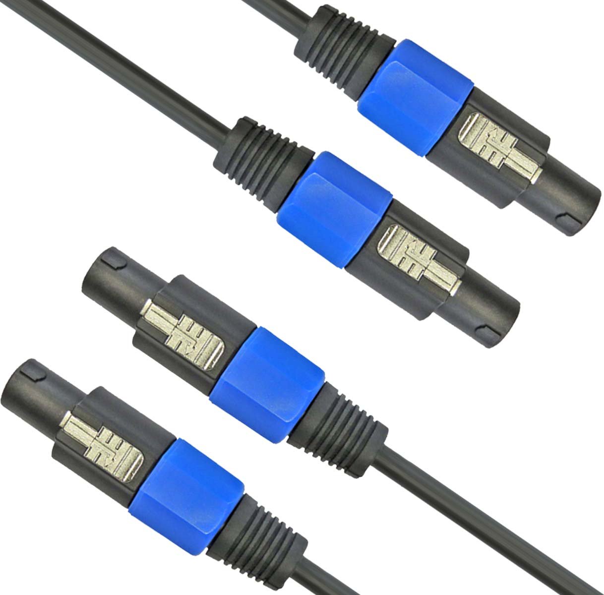 Keepdrum Speakon Lautsprekerkabel – 2x 10m, 8mm Durchmesser, Für Bühne Und Studio, Robuste Qualität