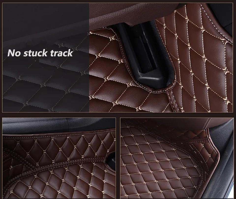 Auto Fussmatten Für F01 7 Serie 2008 2009 2010 2011 2012 2013 2014 2015 Jahr Auto Innen Details Zubehör Custom Car Fußmatten Fußmatten Automatten(Braun)