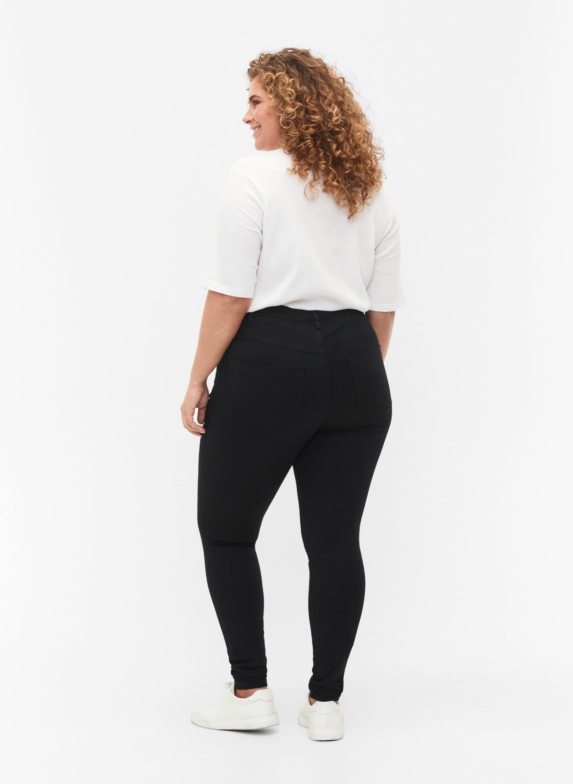 Zizzi Amy Skinny Jeans Damen Große Größen - High Waist - Slim Fit - Bequeme Hose aus Baumwollmischung mit Stretch-Anteil - Plus Size Damenjeans Größe 42-60