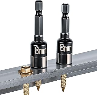 六角ビットソケットセット, 2点非磁性車両修理工具, ナットドライバービットソケットセット, 住宅所有者 メカニック 自転車 電子機器 ハンディマン 家具 自動車 トラック ホームガレージ 用 修理 工具 セット メンテナンス 用品 機械 整備 作業