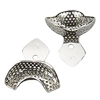 Vista 1 de anterior impresión bandejas – 2 piezas Dental Acero Inoxidable anterior impresión bandejas 2pcs/set