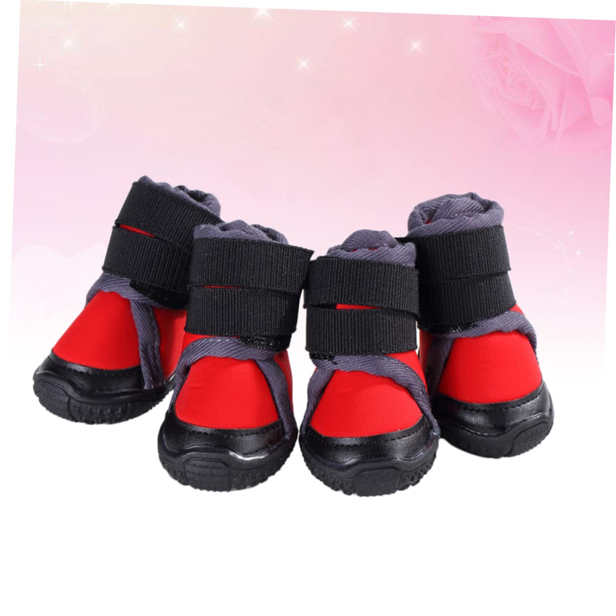 Toddmomy 4pièces Chaussures Chaudes Antidérapantes pour Chiens Chaussures Extérieur pour Animaux De Compagnie Adaptées Randonnée Et Marche Hiver