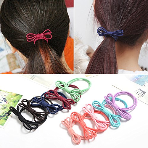 South Korean doubledecked knot women's hair rope double
