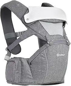 Canguru Safety 1st, Wallaby, Hipseat 5 em 1, 3,5kg a 15kg, Grey