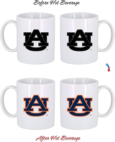 Miniatura 5 de Taza de café de cerámica con el logotipo de ThermoH de la NCAA (Auburn Tigers)