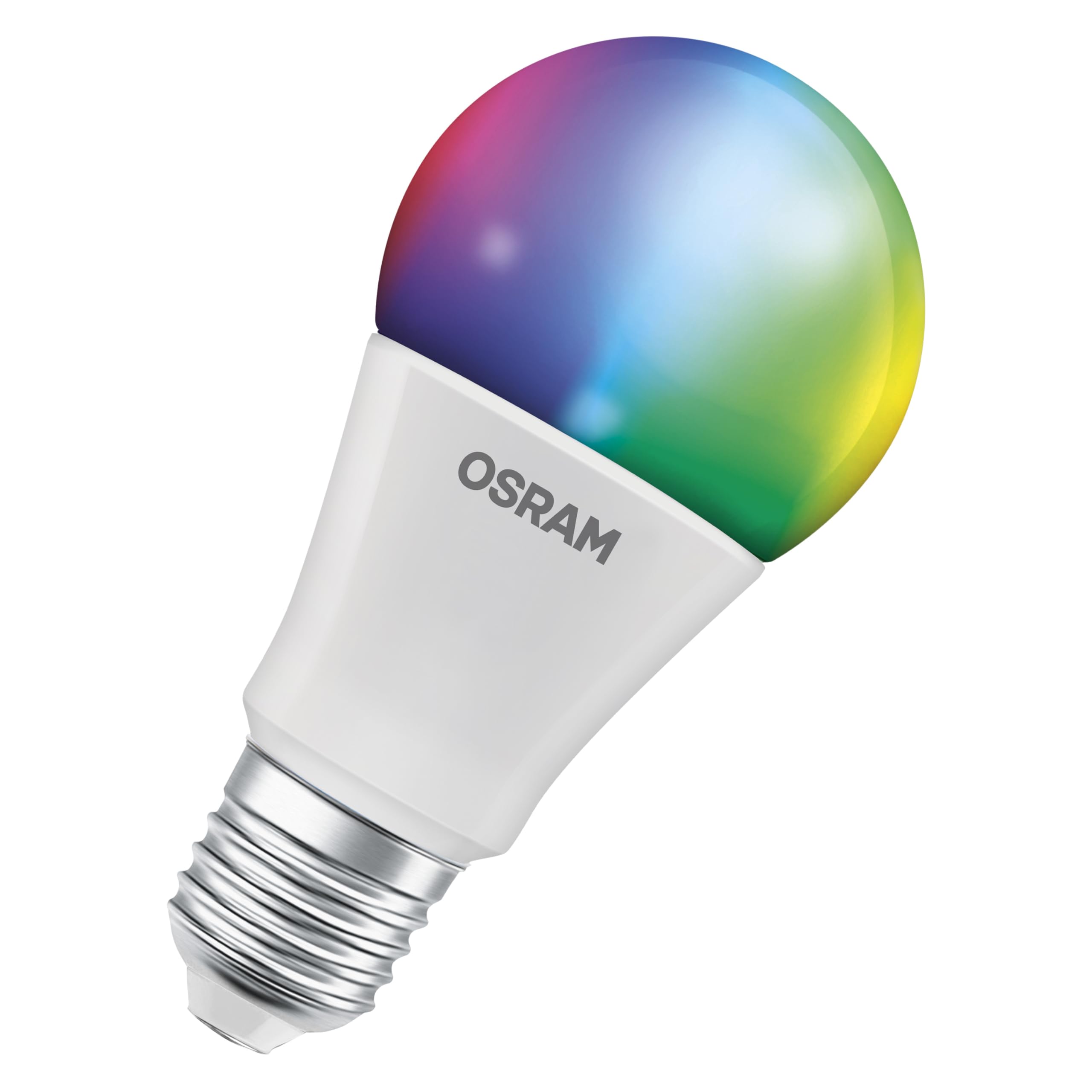 Osram SMART+ RGBW, E27 LED-Lampe mit Matter over Wifi, speziell entwickelt für ALEXA - einfache Einrichtung per Klick, 60W-Ersatz, warmweiß bis kaltweiß(2700-6500K), 16 Mio RGB Farben, 4er-Pack