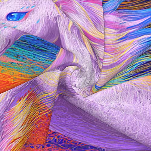 Colorful Fantasy Unicorn Linen Pillow Fashion Home Decorative Pillowcase Cotton Linen Pillow Cover(18X18Inch Double Sides) #TOP5