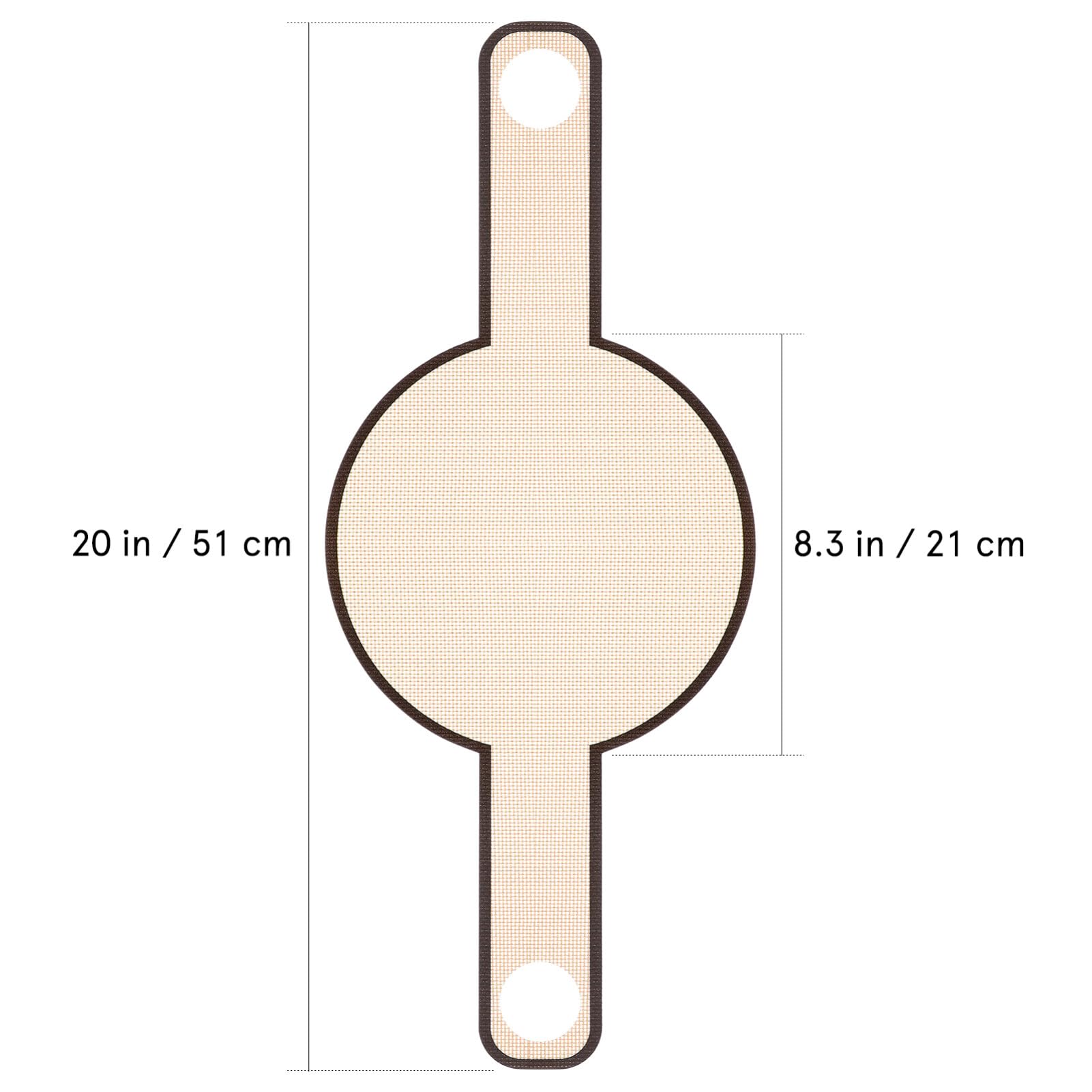 Angoily Glass Fiber Baking Mats Non- Stick Dough Bread Sling Baking Mat Long Handles Sling Baking Mat for Gentler, Safer & Easier Transfer of Dough