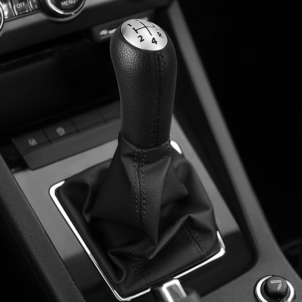 Vinabo Pommeau de Levier de Vitesses Manuel 5 Vitesse pour Renault Clio II 2003-2004, Mégane II 2002-2009, Stepway 2011, Dacia Sandero 2009-2012 édition Lauréate, Scénic II 2003-2006, Kangoo 2009 - 5