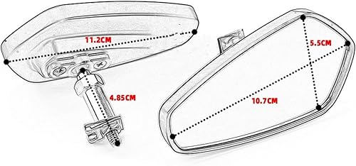 Miniatura 5 de Espejos retrovisores de motocicleta para Yamaha para XMAX 250 300 400 2017 2018 2019 2020 2021 2022 2023 Espejo retrovisor de motocicleta Espejo