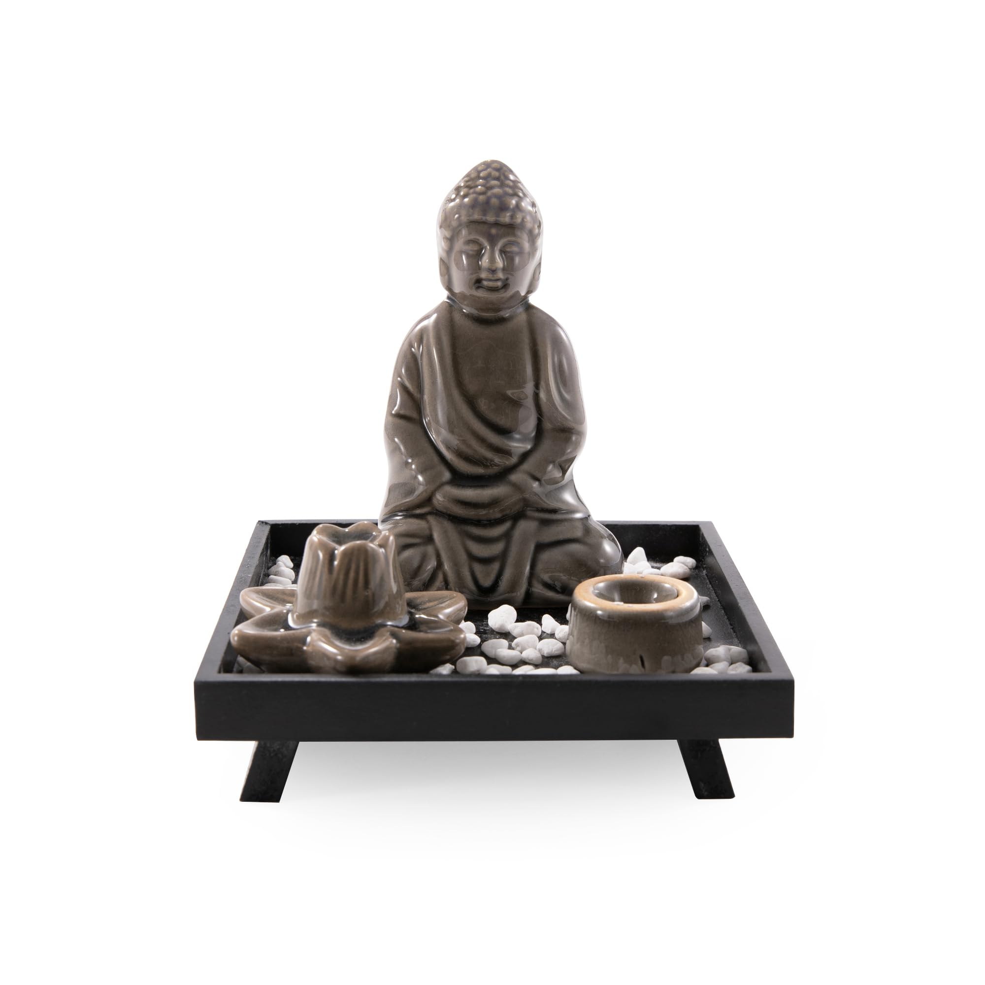 Myga Buddha Burner Set - Brown