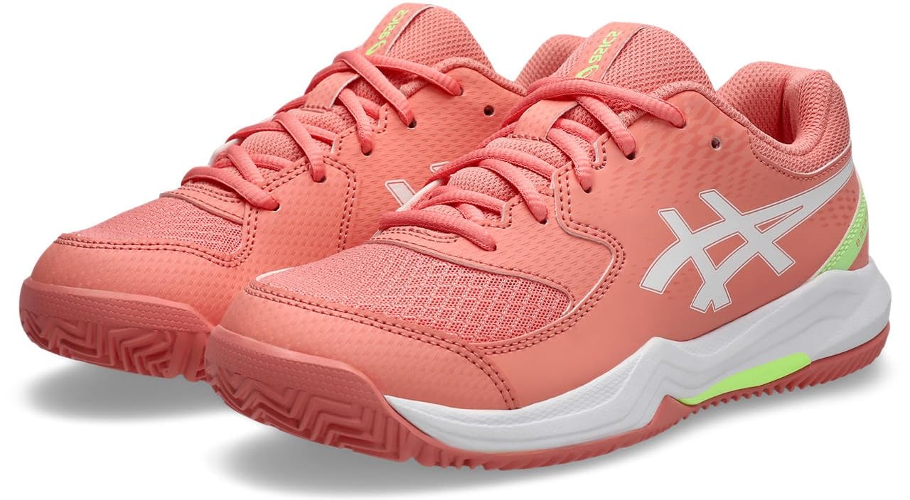 ASICS Boys Gel-Dedicate 8 Padel Gs Sneaker, Guava White, 4.5 UK