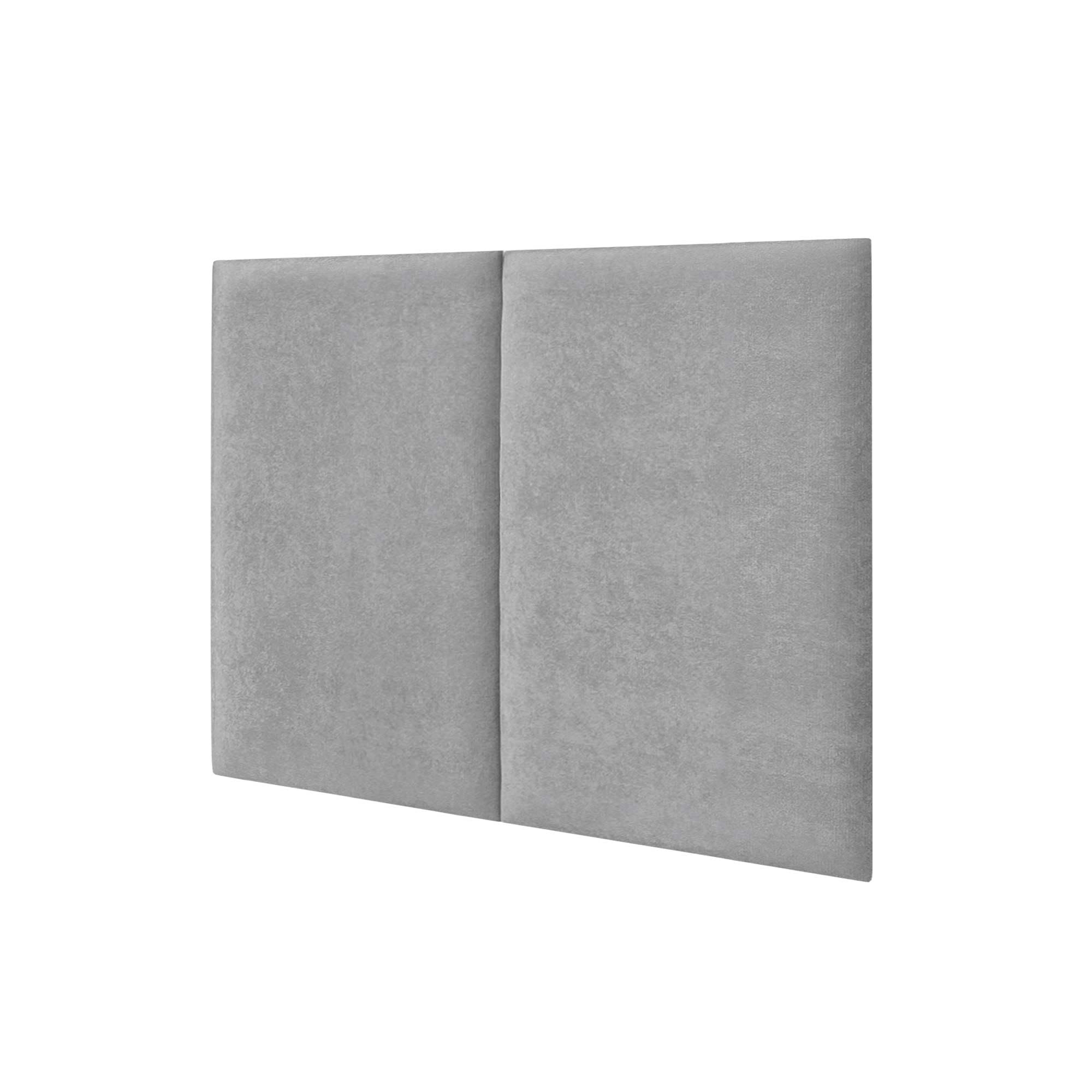 DHOME Cabecero Tapizado Tela Aqualine Premium Antimanchas Diseño Modular Vertical Autoadhesivo Cabezal Cama Dormitorio Acolchado (Gris, 80cm, Altura 80 cm, x2)