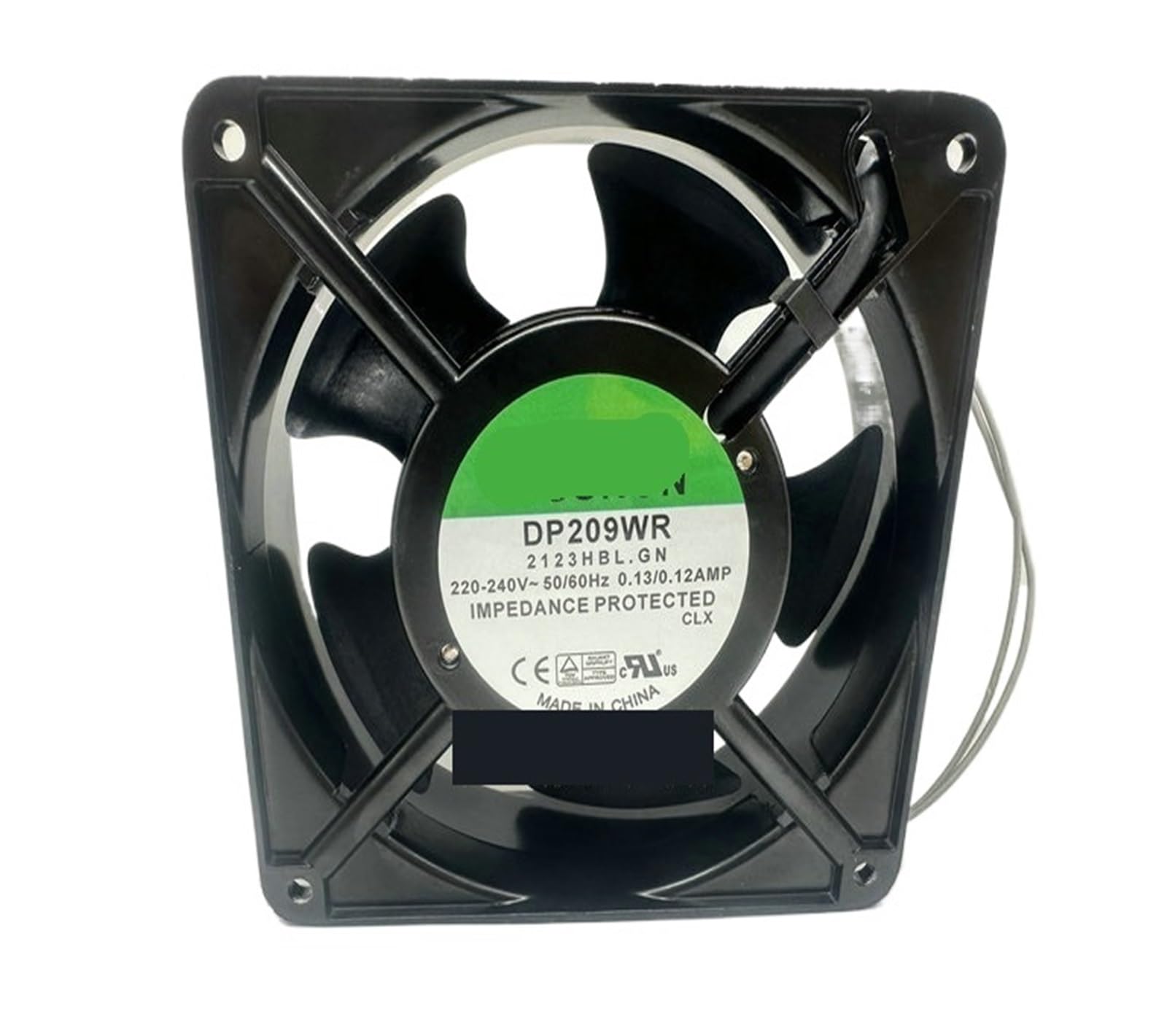 PEQYUACTE DP209WR 2123HBT.GN AC 220V 0.13A 120x120x38mm 2-Wire Cooling Fan