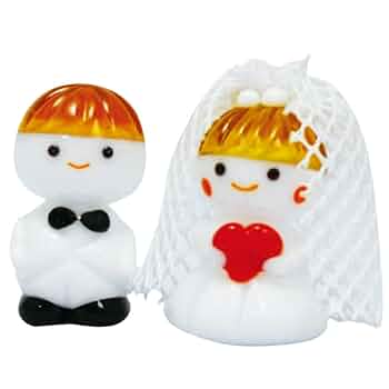 Amazon.co.jp: かわいい 手作り ガラス細工 ハッピー