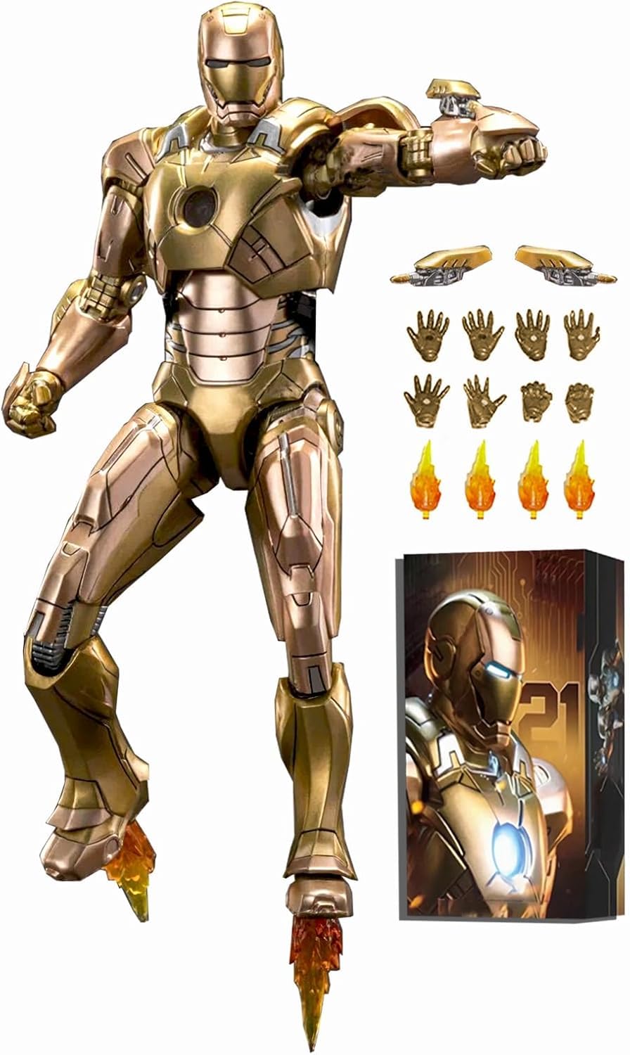 Amazon.com: ZD Toys 1/10 Scale Iron Man MK21 Midas Collector