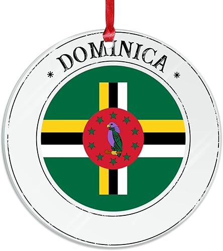 Vista 24 de Guatemala - Adornos acrílicos de Navidad, regalo de recuerdo de ciudad patriótica, adorno para árbol de Navidad, bandera nacional de Guatemala