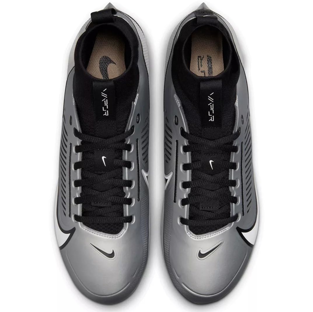 Nike Men's Football/Soccer Cleats Vapor Edge Pro 360 2 Light Smoke Grey/Black/Khaki/White (us_Footwear_Size_System, Adult, Men, Numeric, Medium, Numeric_9)